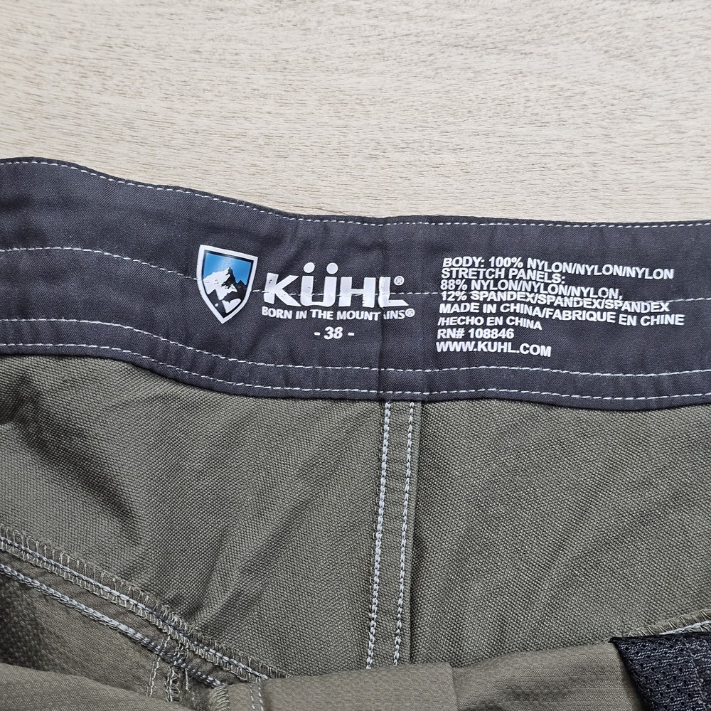 Kuhl Shorts Men's Size 38X10 Outdoor Hiking Born In The Mountains Brown - Picture 3 of 10